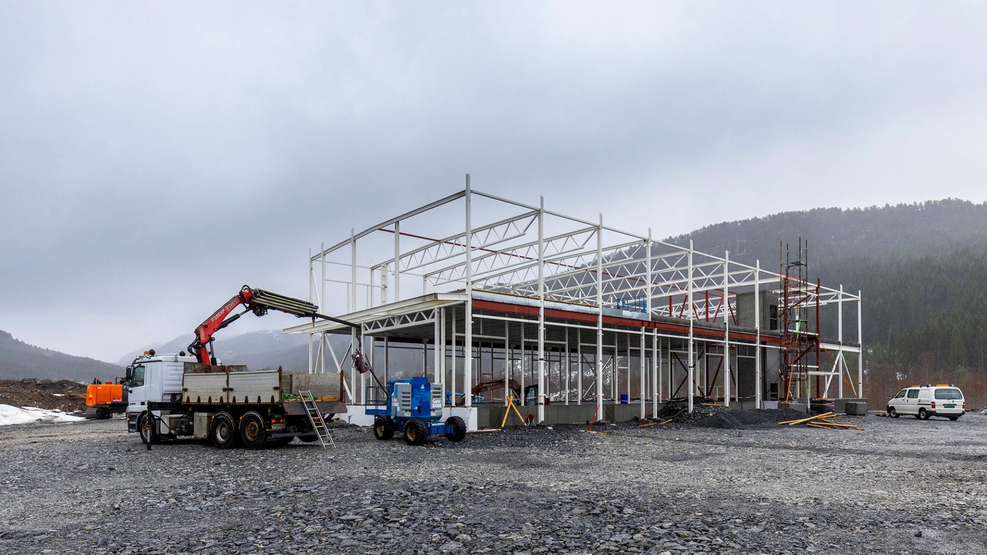 Angvik Grytnes Entreprenør bygger terminalbygg i Årødalen, Molde for VEØY AS.